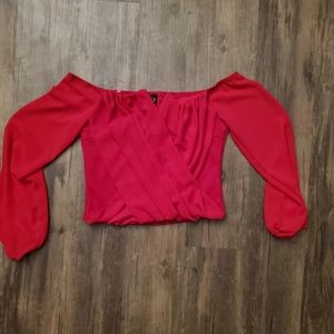 🧡 WINDSOR: Red Crop Top